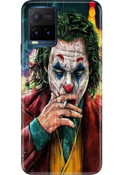 Vivo Y21S Uyumlu Kapak Kılıf Desenli Kapak Renkli Tpu Uv Jokker