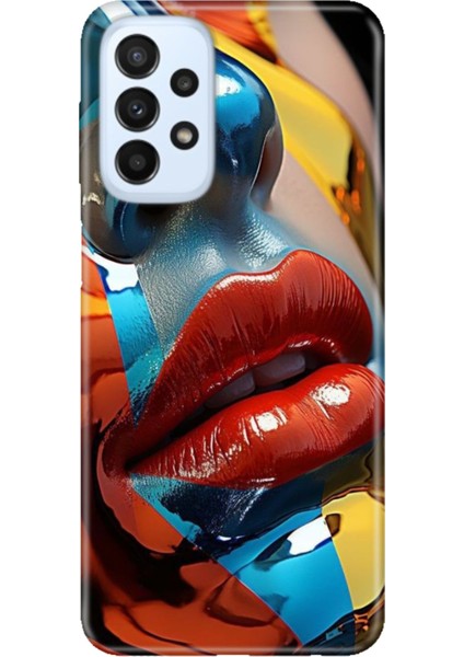 Samsung Galaxy A33 Uyumlu Kılıf Silikon Tasarım Stok Makyaj