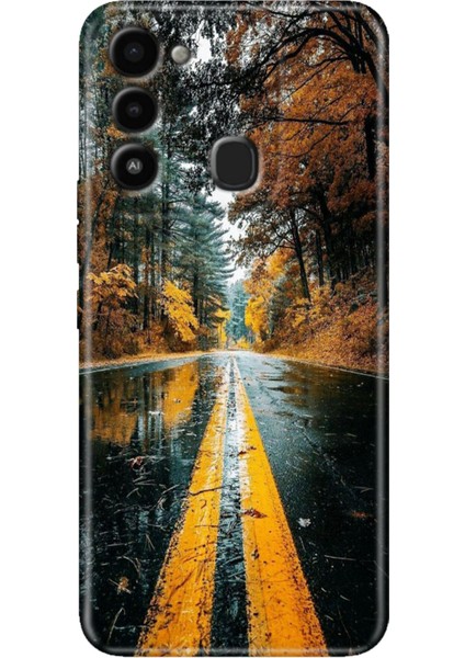 Spark 8c Kılıf Renkli Temalı Tecno 8c Silikon Korku Yolu