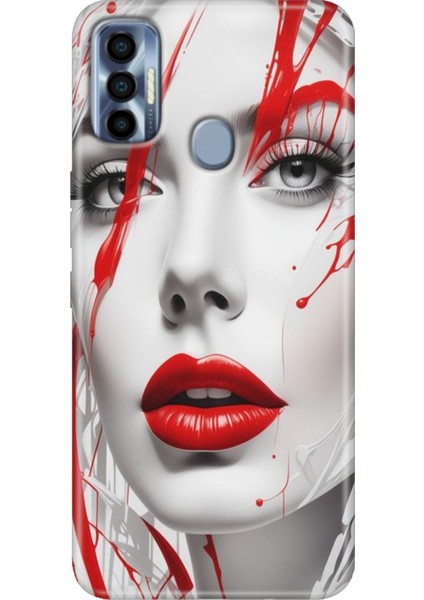 Spark 7 Pro Kılıf Renkli SPARK7PRO Silikon Lady