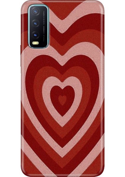 Vivo Y20 Y20S Y11S Uyumlu Kapak Kılıf Desenli Kapak Renkli Tpu Uv Mat Kalp