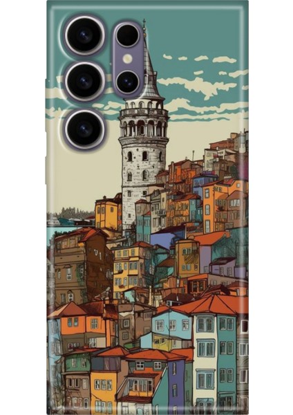 Samsung Galaxy S24 Ultra Kılıf Renkli Esnek Silikon Galata