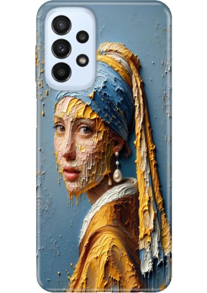 Samsung Galaxy A23 Kılıf A23 Silikon Tasarım Stok Inciküpeli