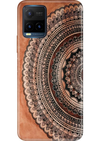 Vivo Y21S Uyumlu Kapak Kılıf Desenli Kapak Renkli Tpu Uv Mat Max