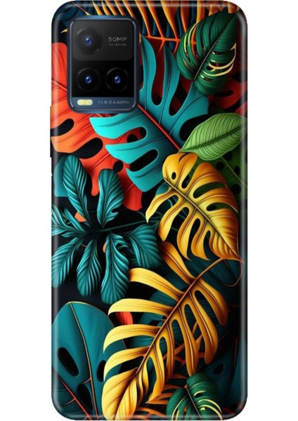 Vivo Y21S Uyumlu Kapak Kılıf Desenli Kapak Renkli Tpu Uv Renkli Orman