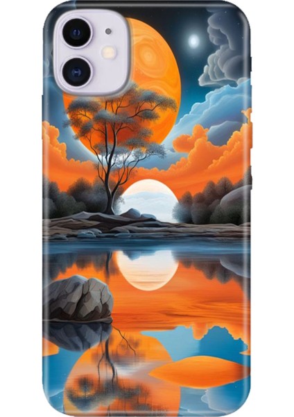 Apple iPhone 11 Kılıf Renkli Temalı iPhone 11 Silikon Afrika