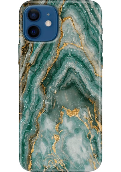 Apple iPhone 12 Kılıf Renkli Baskılı Silikon Granit