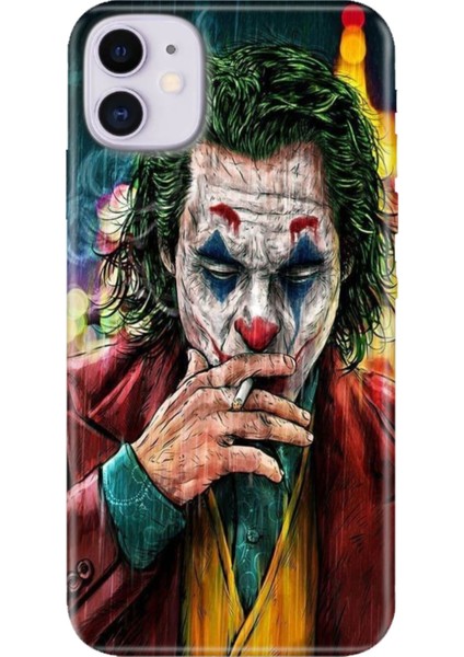 Apple iPhone 11 Kılıf Renkli Temalı iPhone 11 Silikon Jokker
