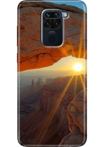 Xiaomi Redmi Note 9 6.53" Kılıf Desenli Tasarım Silikon Sun
