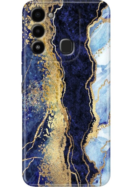 Spark 8c Kılıf Renkli Temalı Tecno 8c Silikon Hillmermer