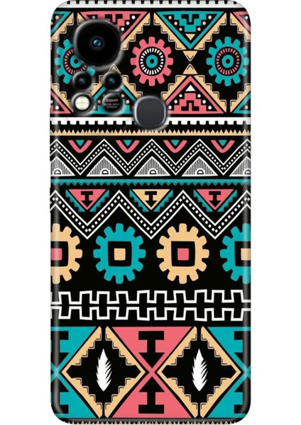 Infinix Hot 11S Uyumlu Kılıf Renkli Tpu Silikon Etnik