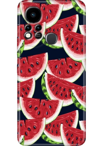 Infinix Hot 11S Uyumlu Kılıf Renkli Tpu Silikon Karpuz