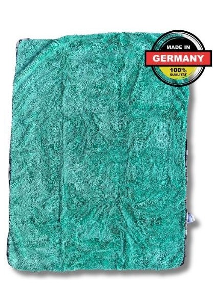 Mikrofiber Oto Kurulama ve Temizlik Alman Tank Bezi 75X55 Cm. Renk: Yeşil 750 Gsm
