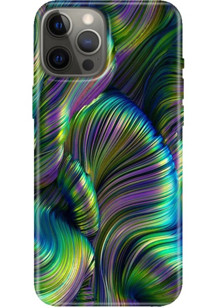 iPhone 12 Pro Max Kılıf Tasarım Baskılı Silikon Holographic