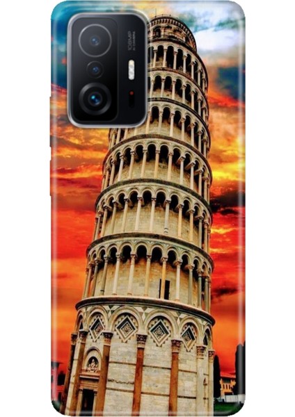 Xiaomi Mi 11T - 11T Pro Kılıf Desenli Design Silikon Pizza Kulesi