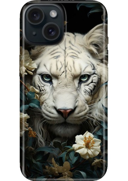 iPhone 15 Uyumlu Kılıf Desenli Kapak Renkli Tpu Uv Aslan
