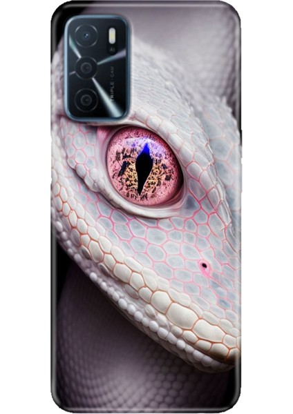 A16 Kapak Kılıf Uyumlu Oppo A16 Silikon Tasarım Stok Dişi Cobra