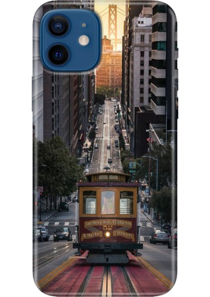 Apple iPhone 12 Kılıf Renkli Baskılı Silikon California