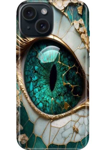 iPhone 13 - 14 Kılıf Desenli Kapak Renkli Tpu Uv Tanrıça Gözü