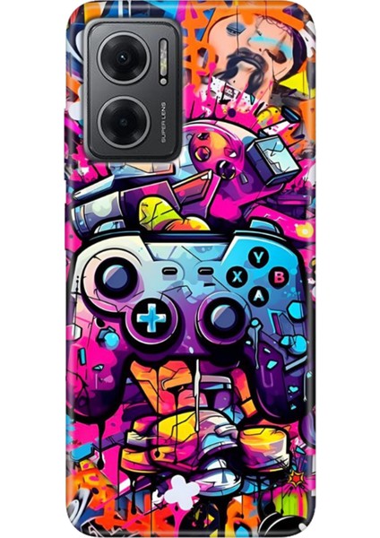 Xiaomi Redmi Note 11E Kılıf Desenli Design Silikon Gamer