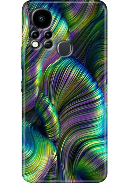 Infinix Hot 11S Uyumlu Kılıf Renkli Tpu Silikon Holographic