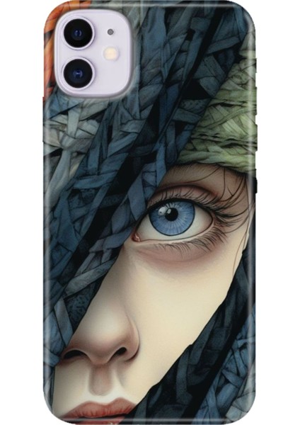 Apple iPhone 11 Kılıf Renkli Temalı iPhone 11 Silikon Siluet