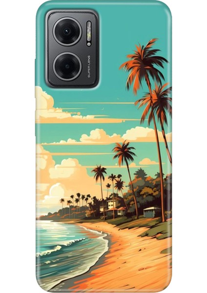 Xiaomi Redmi Note 11E Kılıf Desenli Design Silikon Malibu