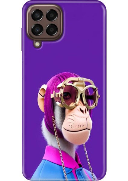 Samsung Galaxy M33 Kılıf Baskılı Esnek Silikon Kapak Monkey