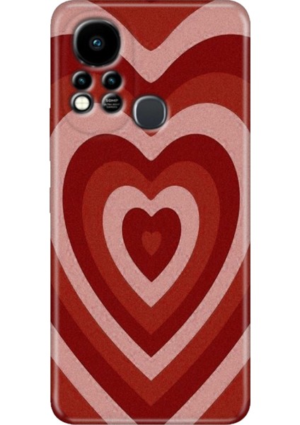 Infinix Hot 11S Uyumlu Kılıf Renkli Tpu Silikon Mat Kalp