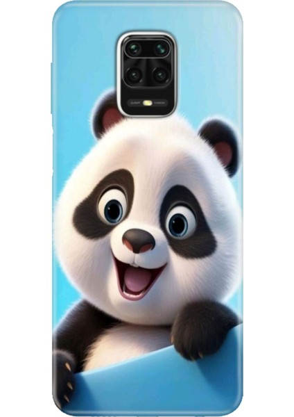 Xiaomi Redmi Note 9 Pro - 9s Kılıf Renkli Esnek Silikon Panda