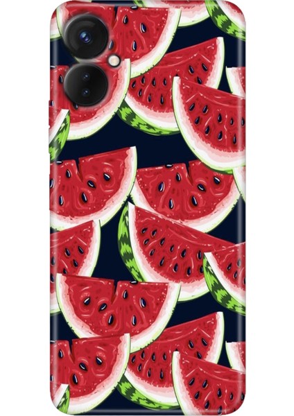 Camon 19 Neo Kılıf Desenli Camon 19 Neo Silikon Karpuz