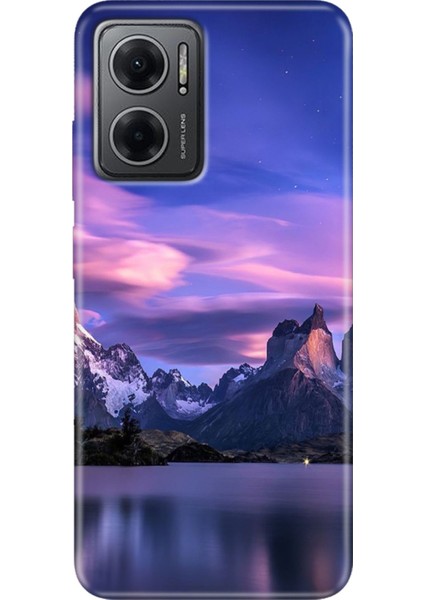 Xiaomi Redmi Note 11E Kılıf Desenli Design Silikon Kuzey