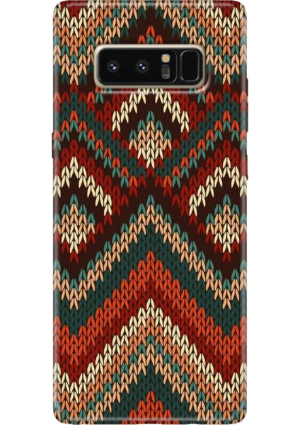 Samsung Galaxy Note 8 Kılıf Renkli Temalı Note8 Silikon Zikzak
