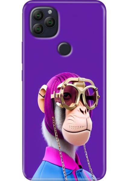 General Mobile Gm 22 - 22S Kılıf Desenli Rubber Silikon Monkey