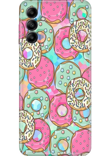 Samsung Galaxy A04S Kılıf Renkli Esnek Silikon Donut