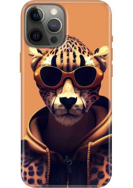 Apple iPhone 12 Pro Kılıf Tasarım Baskılı Silikon Tiger