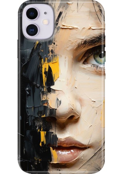 Apple iPhone 11 Kılıf Renkli Temalı iPhone 11 Silikon Beauty