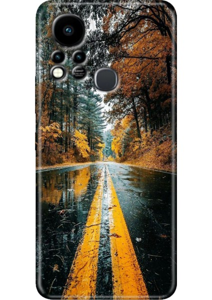 Infinix Hot 11S Uyumlu Kılıf Renkli Tpu Silikon Korku Yolu