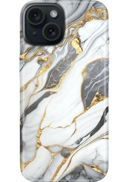 iPhone 13 - 14 Kılıf Desenli Kapak Renkli Tpu Uv Arsos Mermer