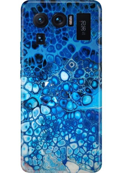 Xiaomi Mi 11 Ultra Kılıf Desenli Outlet Silikon Derin Mavi
