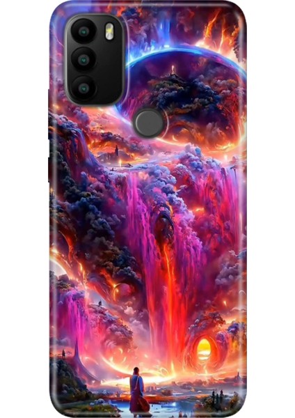 General Mobile Gm 21 Pro Kılıf Baskılı Esnek Silikon Kapak Gizemli Ülke