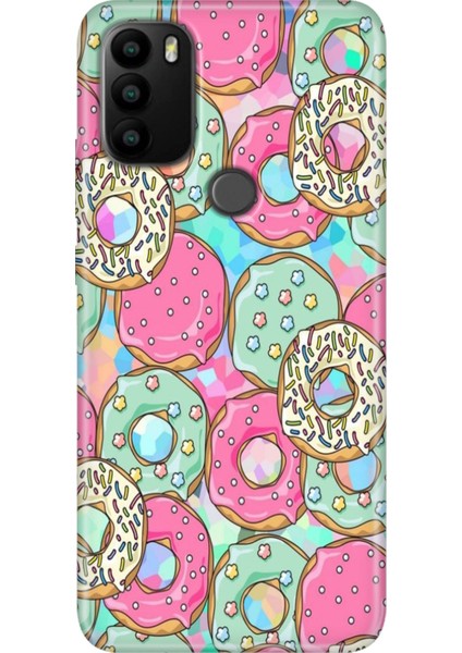 General Mobile Gm 21 Pro Kılıf Baskılı Esnek Silikon Kapak Donut