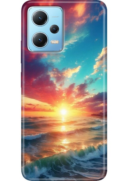 Xiaomi Redmi Note 12 4g Kılıf Desenli Design Silikon Okyanus