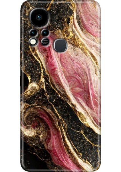 Infinix Hot 11S Uyumlu Kılıf Renkli Tpu Silikon Seattle Mermer