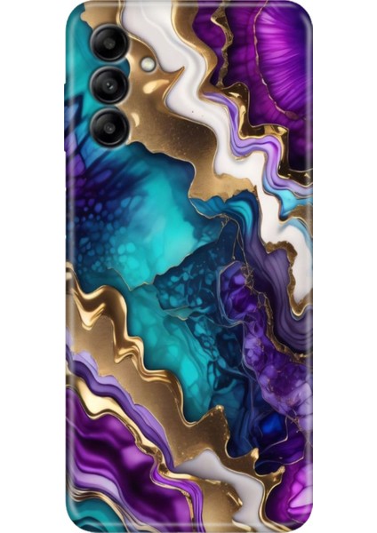 Samsung Galaxy A05S Uyumlu Kılıf Tasarım Tpu A05S Silikon Keskin Ametist