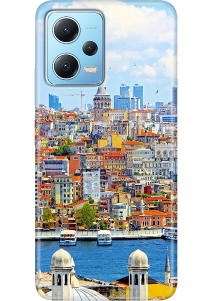Redmi Note 12 5g Kılıf Baskılı Dokulu Kapak Silikon Istanbul