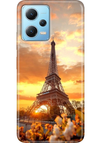 Xiaomi Redmi Note 12 4g Kılıf Desenli Design Silikon Eyfel