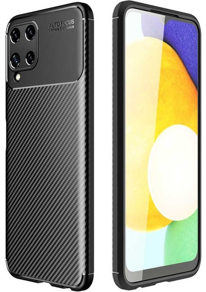 Samsung Galaxy M22 Uyumlu Karbon Görünümlü Premium Dayanıklı ve Ince Kılıf indirimleri