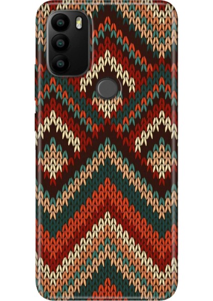 General Mobile Gm 21 Pro Kılıf Baskılı Esnek Silikon Kapak Zikzak