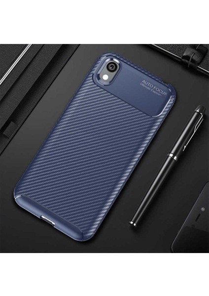 Huawei Y5 2019 Uyumlu Karbon Görünümlü Premium Dayanıklı ve Ince Kılıf